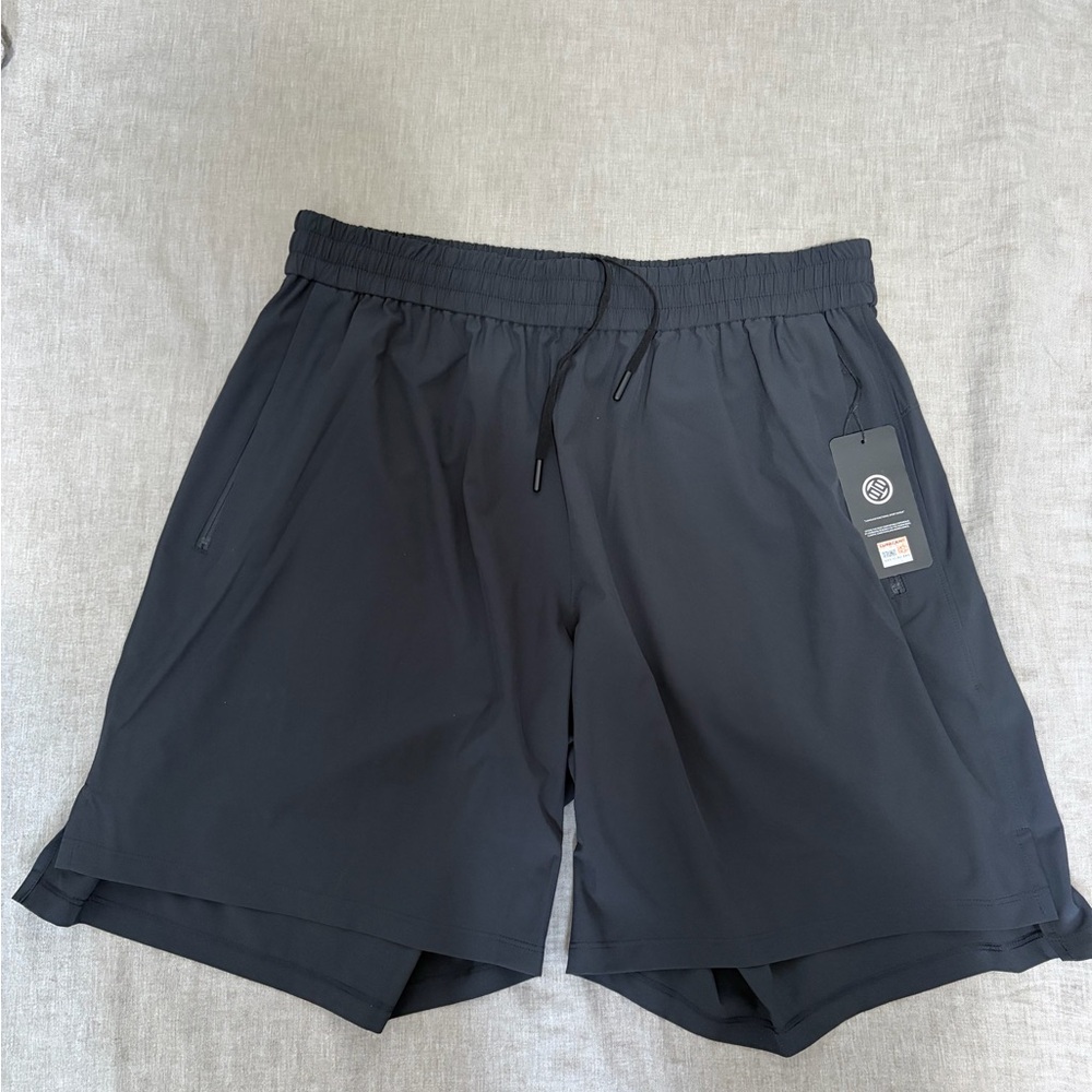 LUXIAOJUN Men's Workout Athletic Quick Dry Shorts 9”